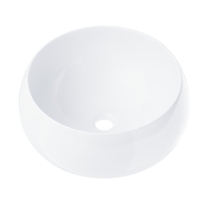 Corsan countertop washbasin round 400x400x160 mm